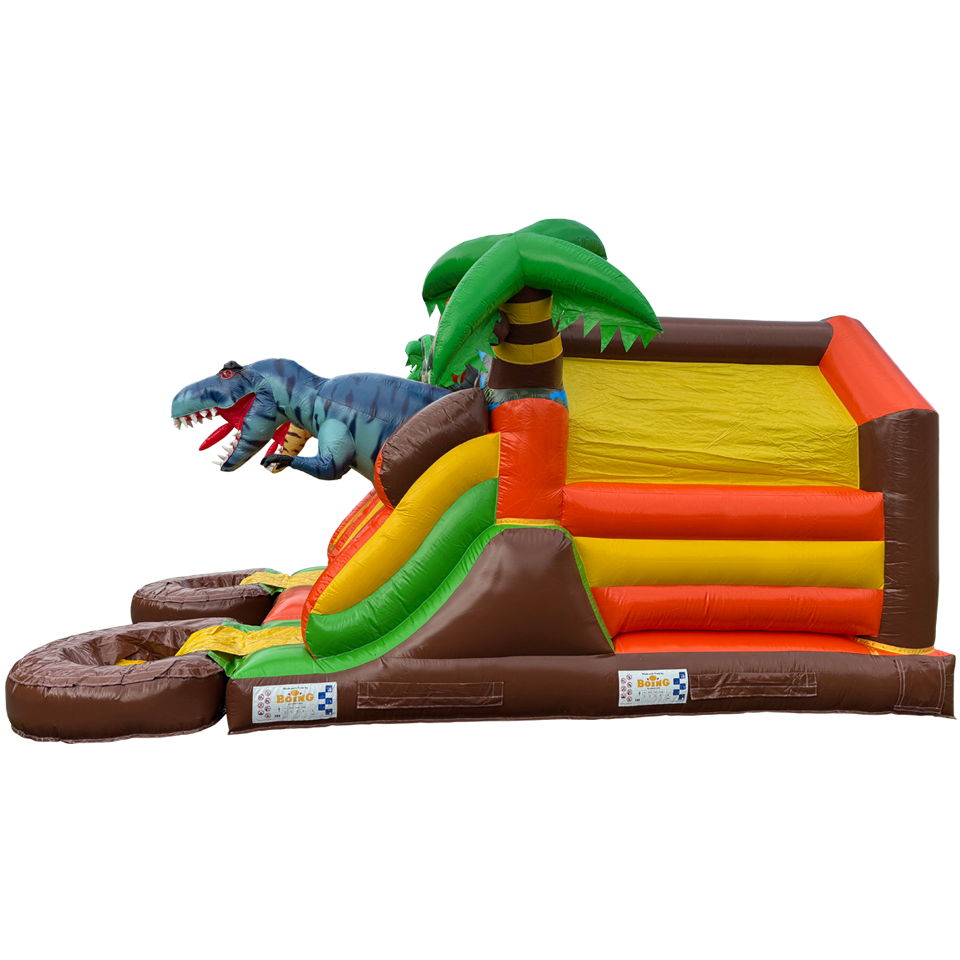 Château gonflable Combo Midi 2 Toboggans Trex