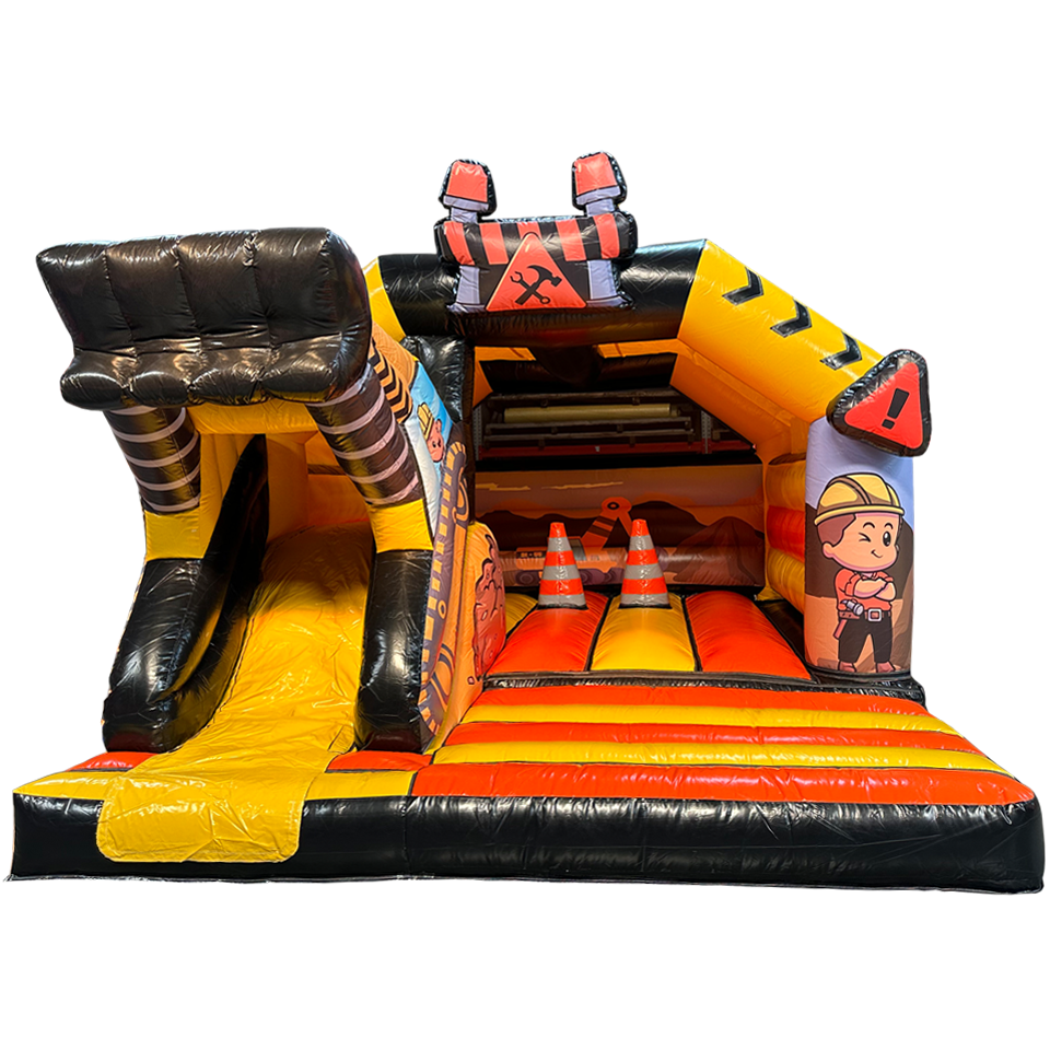 Midi 3D Bouwer Met Obstakels Springkasteel