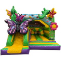 Combo Midi 3D Papillon Chateau Gonflable Avec Obstacles