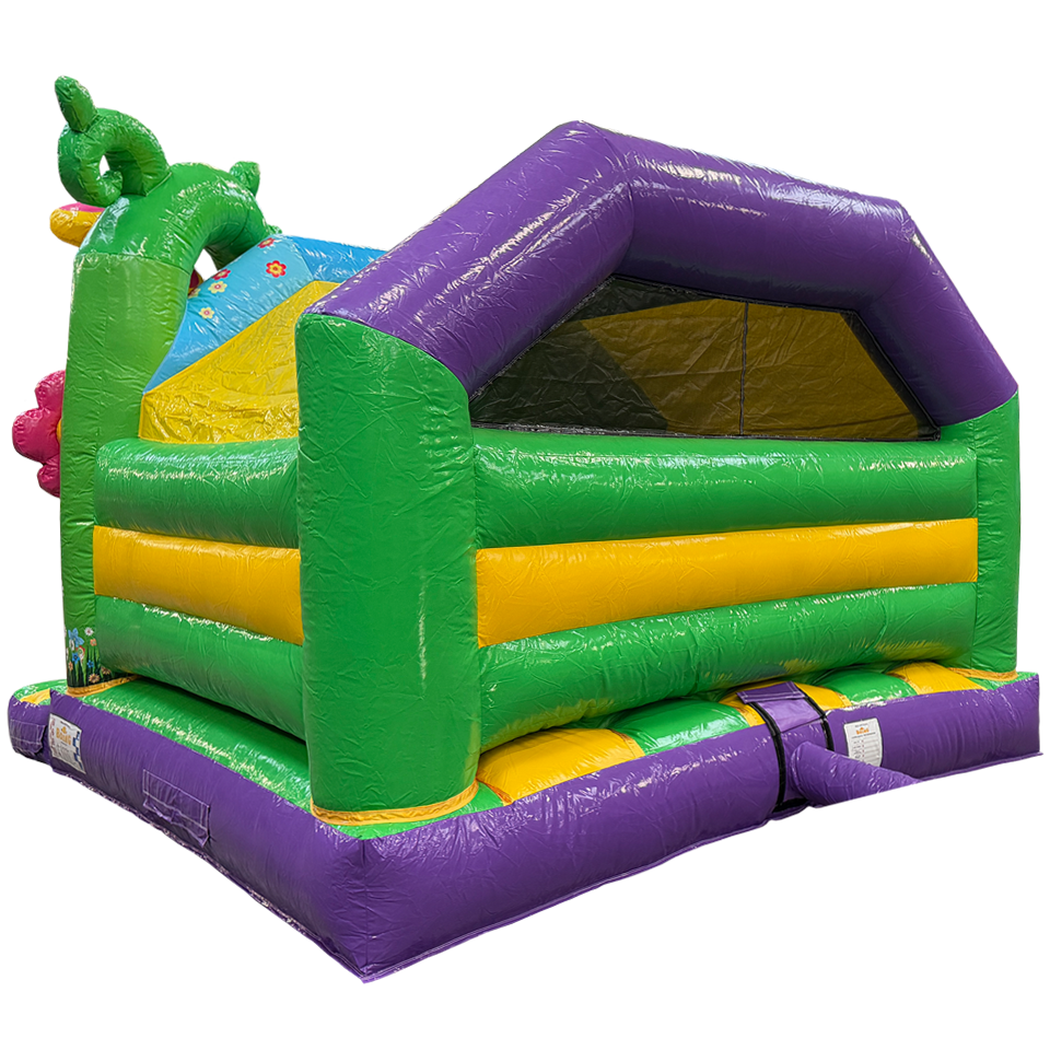 Château Gonflable Combo Midi 3D Papillon avec Obstacle