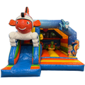 Combo Midi 3D Poisson Clown Chateau Gonflable Avec Obstacles