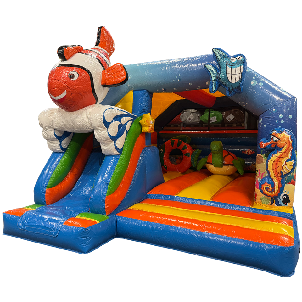 Combo Midi 3D Clownfish Inflatable with Obstacles