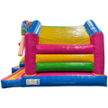 Combo Midi 3D Cookie Monster Fushia Chateau Gonflable Avec Obstacles