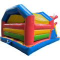 Combo Midi 3D Cookie Monster Fushia Chateau Gonflable Avec Obstacles