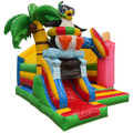 Combo Midi 3D Crazy Penguin Chateau Gonflable Avec Obstacles