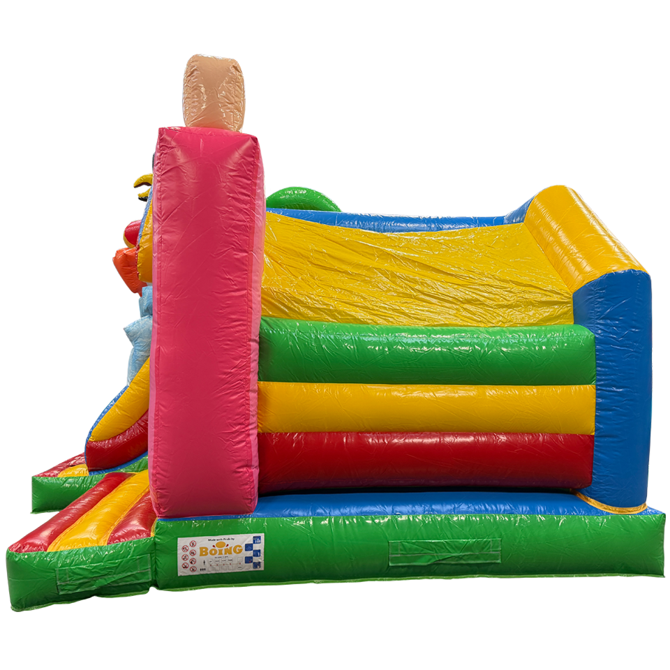 Château Gonflable Combo Midi 3D Crazy Penguin Avec Obstacle