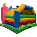 Combo Midi 3D Crazy Penguin Chateau Gonflable Avec Obstacles