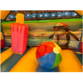 Combo Midi 3D Crazy Penguin Chateau Gonflable Avec Obstacles