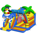 Combo Midi 3D Crazy Penguin Chateau Gonflable Avec Obstacles