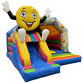 Midi 3D Emoji Met Obstakels Springkasteel