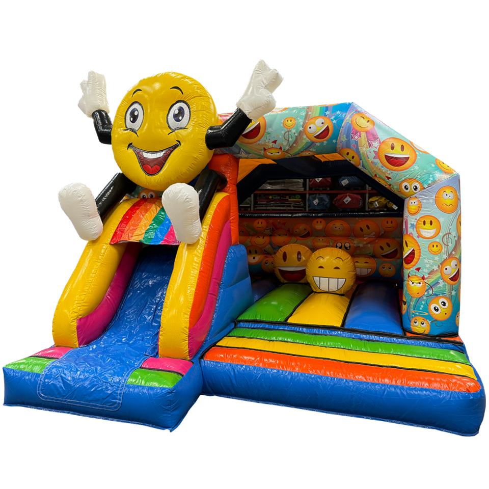 Combo Midi 3D Emoji Met Obstakels Springkasteel