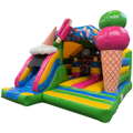 Combo Midi 3D Glace Chateau Gonflable Avec Obstacles