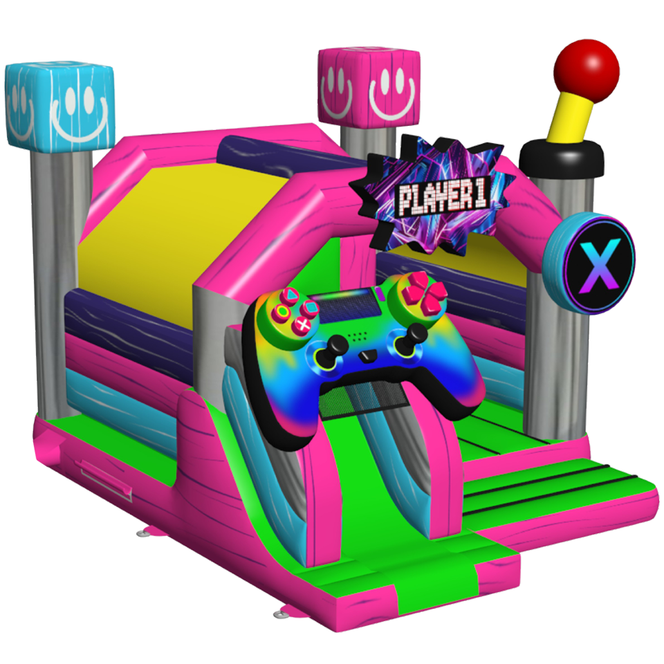 Combo Midi 3D Level Up Inflatable with Obstacle