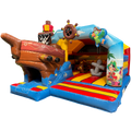 Combo Midi 3D Piratenboot Met Obstakels Springkasteel 