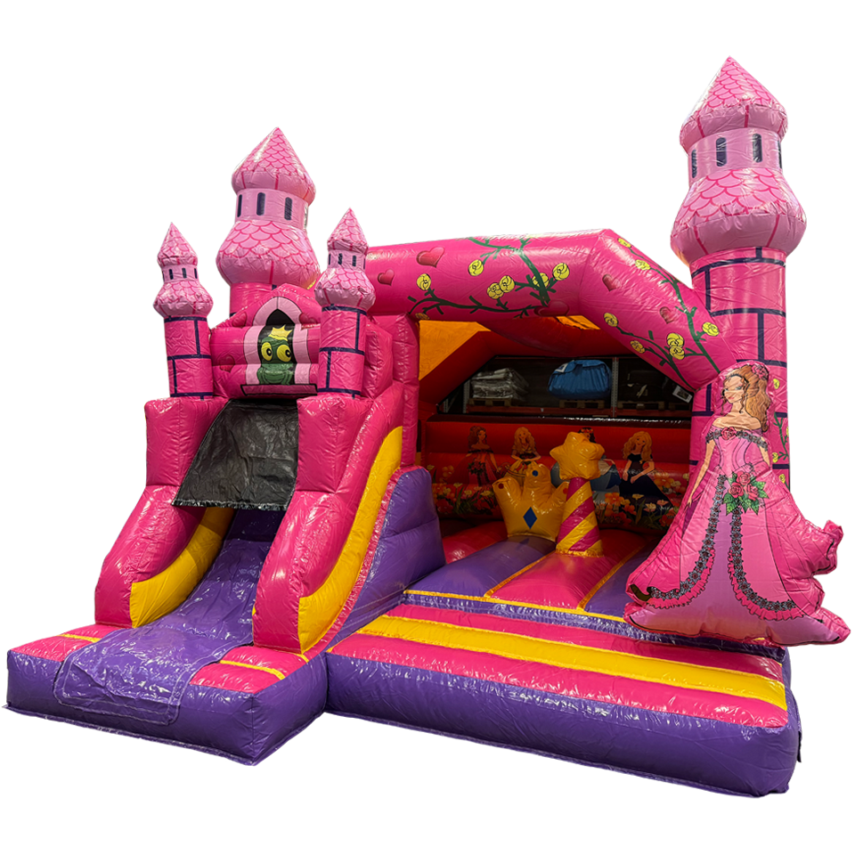 Combo Midi 3D Prinses Springkasteel Met Obstakels