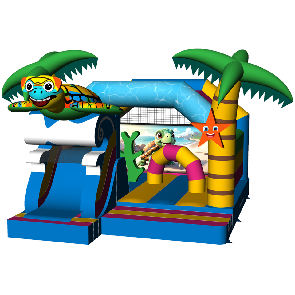 Combo Midi 3D Level Up Château Gonflable avec Obstacle