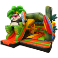 Combo Midi 3D Panda Surfeur Chateau Gonflable Avec Obstacles