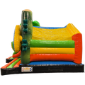 Combo Midi 3D Panda Surfeur Chateau Gonflable Avec Obstacles