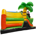 Combo Midi 3D Panda Surfeur Chateau Gonflable Avec Obstacles