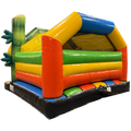 Combo Midi 3D Panda Surfeur Chateau Gonflable Avec Obstacles