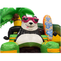 Combo Midi 3D Panda Surfeur Chateau Gonflable Avec Obstacles