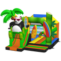 Combo Midi 3D Panda Surfeur Chateau Gonflable Avec Obstacles