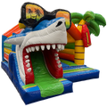 Combo Midi 3D Surfeur Requin Chateau Gonflable Avec Obstacles