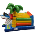 Combo Midi 3D Surfeur Requin Chateau Gonflable Avec Obstacles