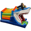 Combo Midi 3D Surfeur Requin Chateau Gonflable Avec Obstacles