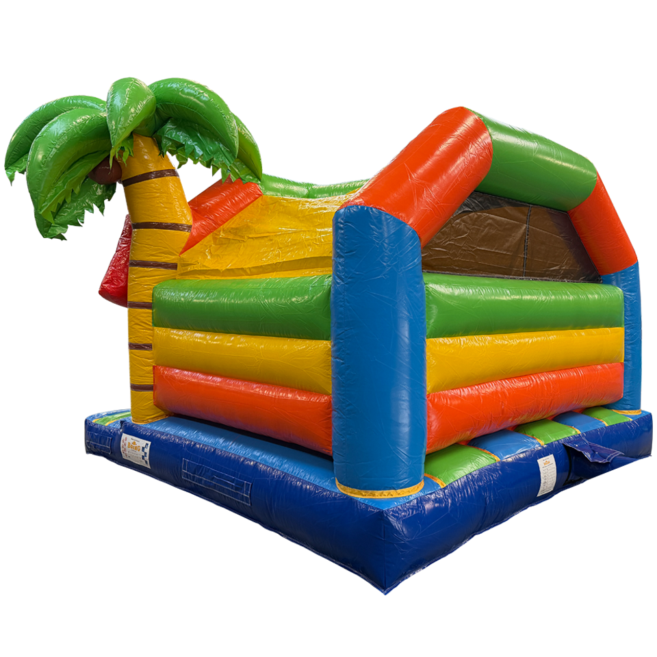 Combo château gonflable de surf 3D Requin Midi avec obstacle
