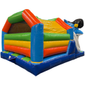 Combo Midi 3D Surfeur Requin Chateau Gonflable Avec Obstacles