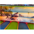 Combo Midi 3D Surfeur Requin Chateau Gonflable Avec Obstacles