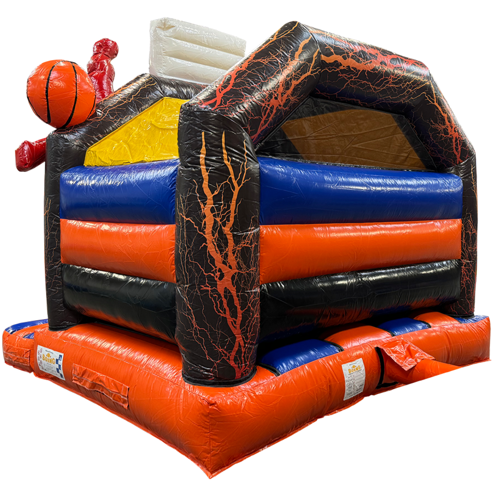 Ommezijde basketbal springkasteel