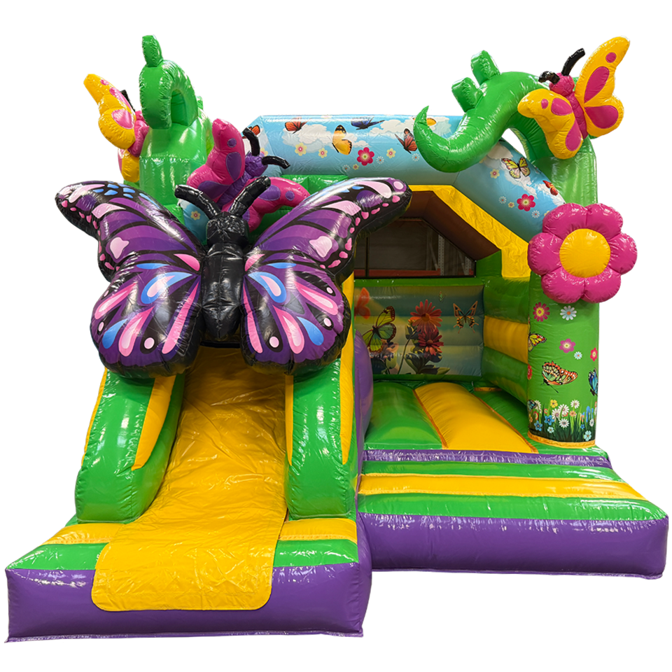 Château gonflable combo papillon 3D mini