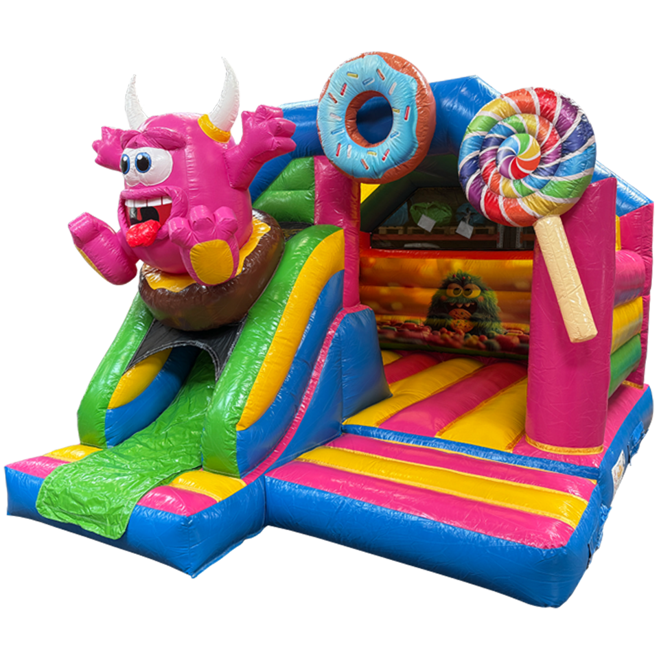 Château Gonflable Combo Mini 3D Cookie Monster
