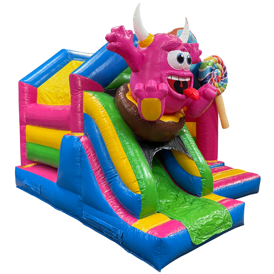 Château Gonflable Combo Mini 3D Cookie Monster