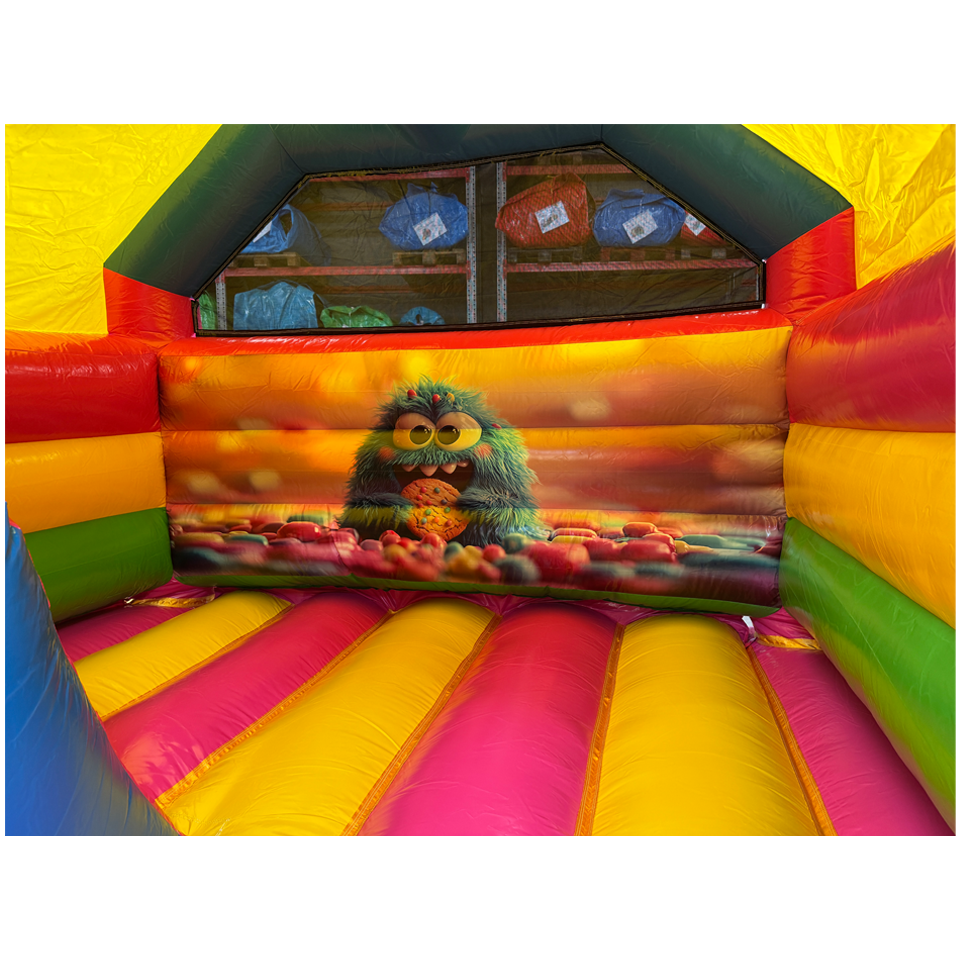 Château Gonflable Combo Mini 3D Cookie Monster