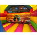 Combo Mini 3D Cookie Monster Château Gonflable