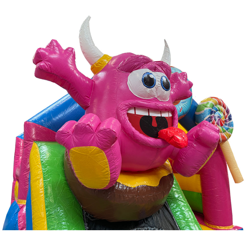 Château Gonflable Combo Mini 3D Cookie Monster