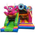 Combo Mini 3D Cookie Monster Château Gonflable