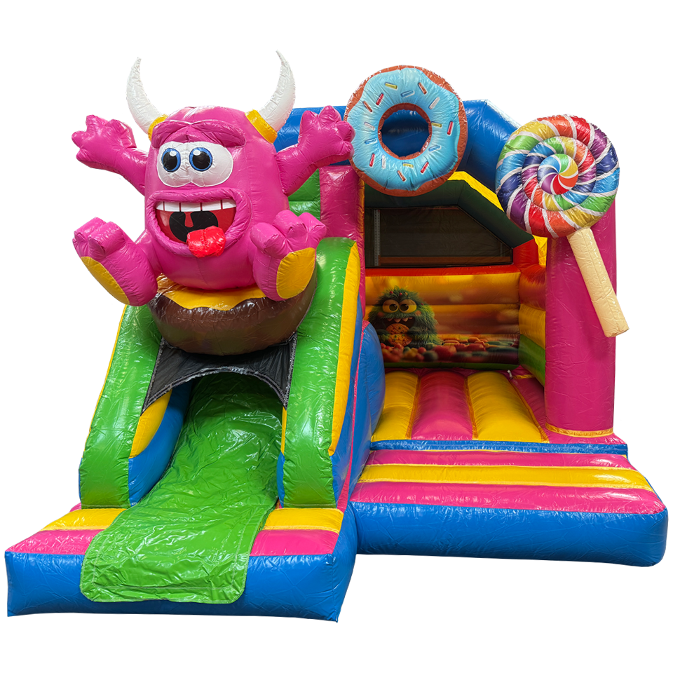 Château Gonflable Combo Mini 3D Cookie Monster