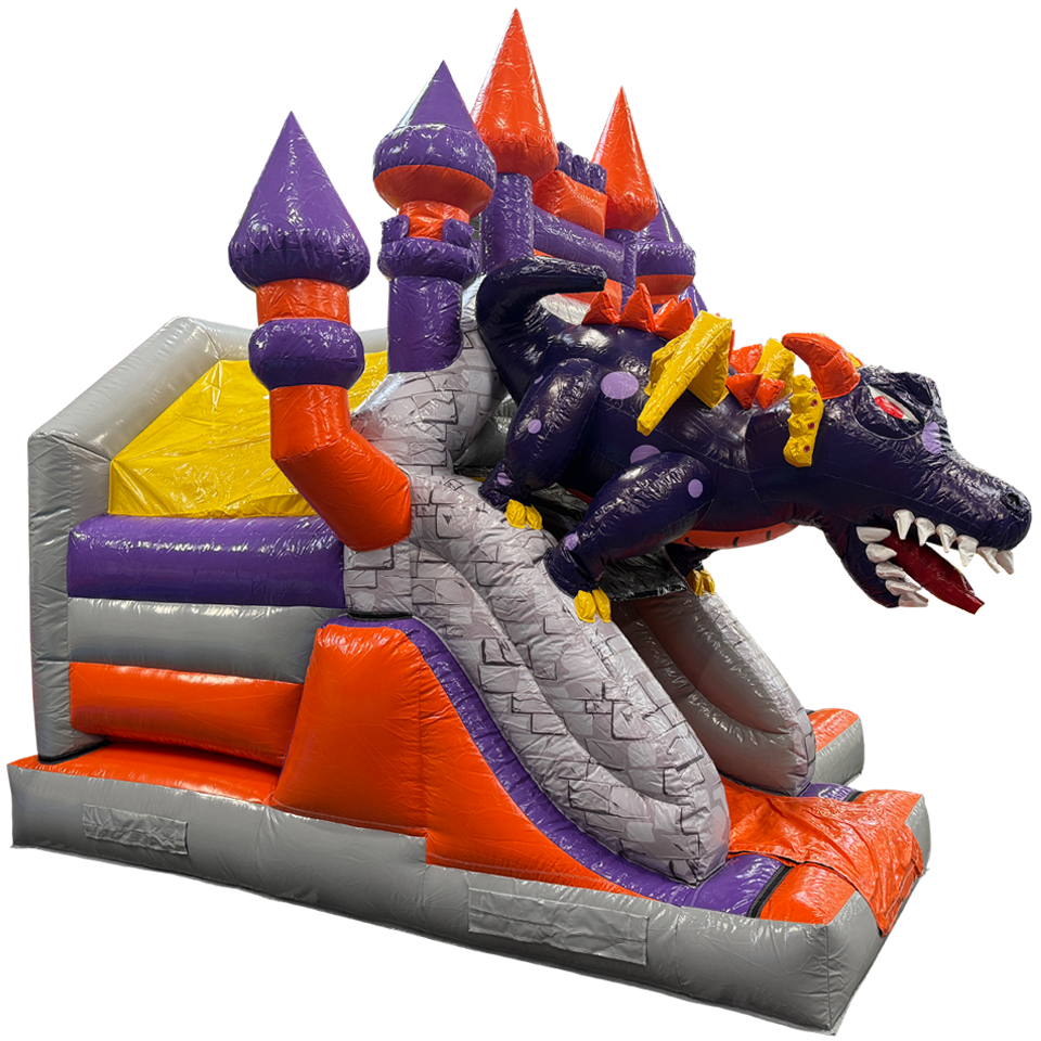Château gonflable dragon Mini Combo 3D