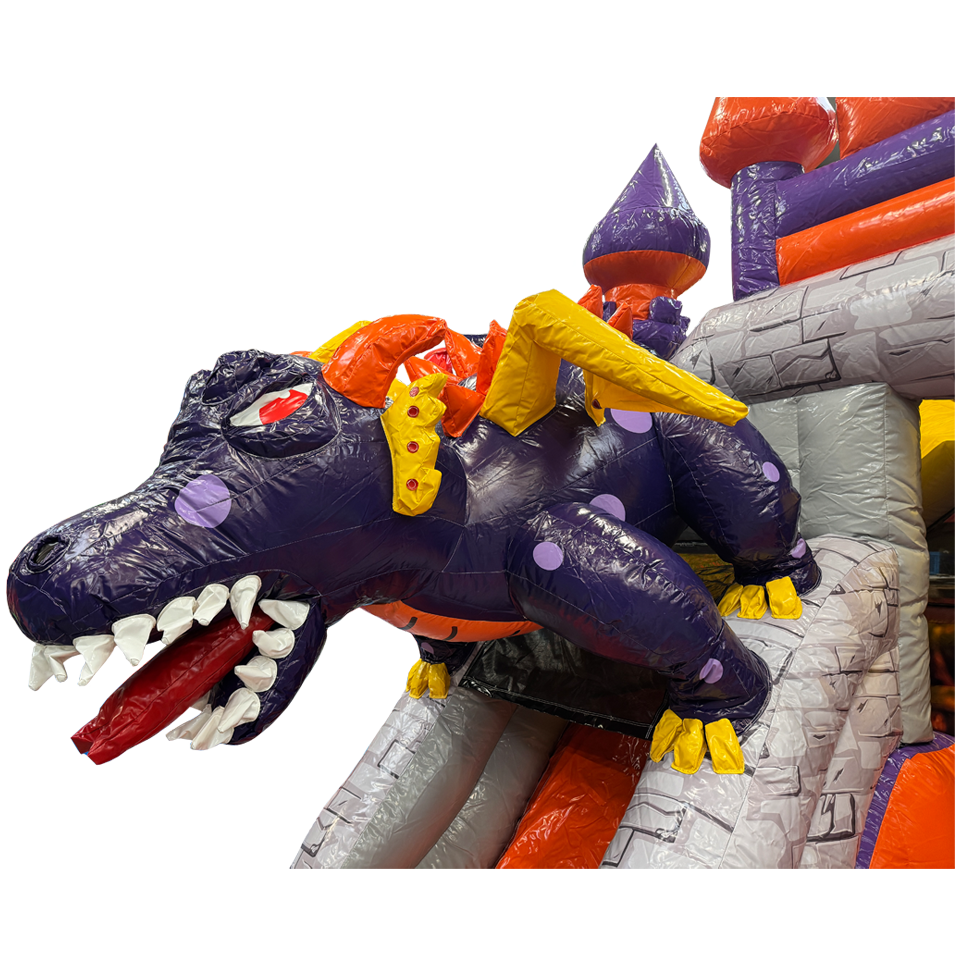 Château gonflable dragon Mini Combo 3D