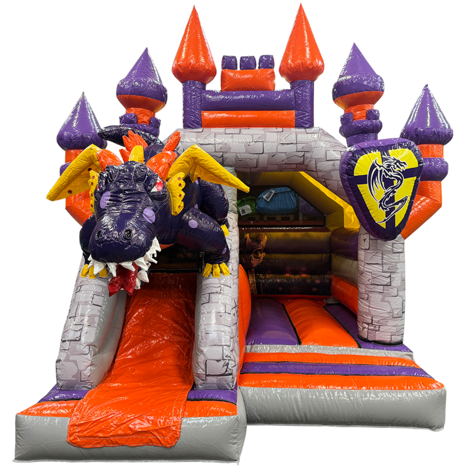 Château gonflable dragon Mini Combo 3D