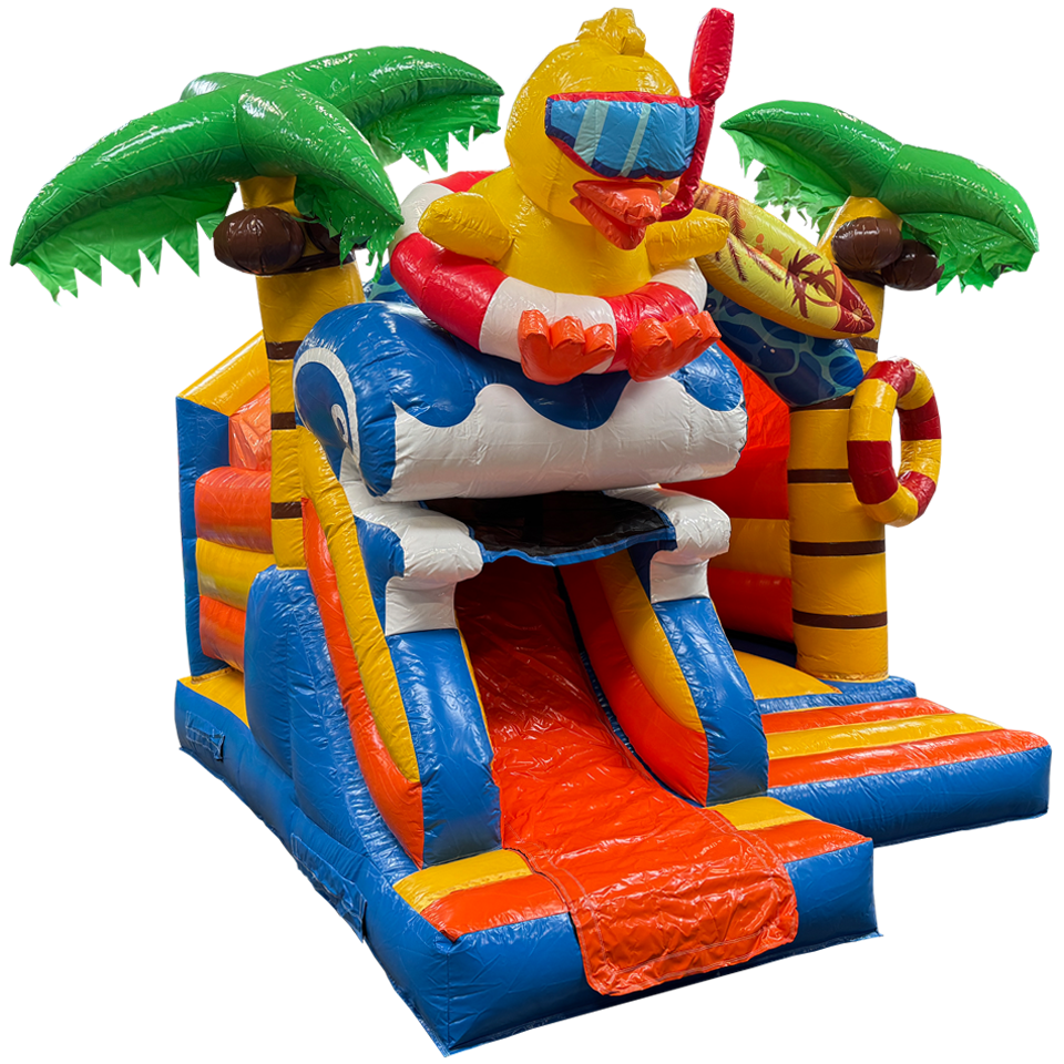Combo Mini Château gonflable Canard 3D