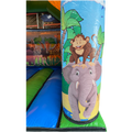Paal met olifant en aap