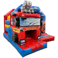 Combo Mini 3D Camion de Pompier Château Gonflable