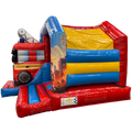 Combo Mini 3D Camion de Pompier Château Gonflable