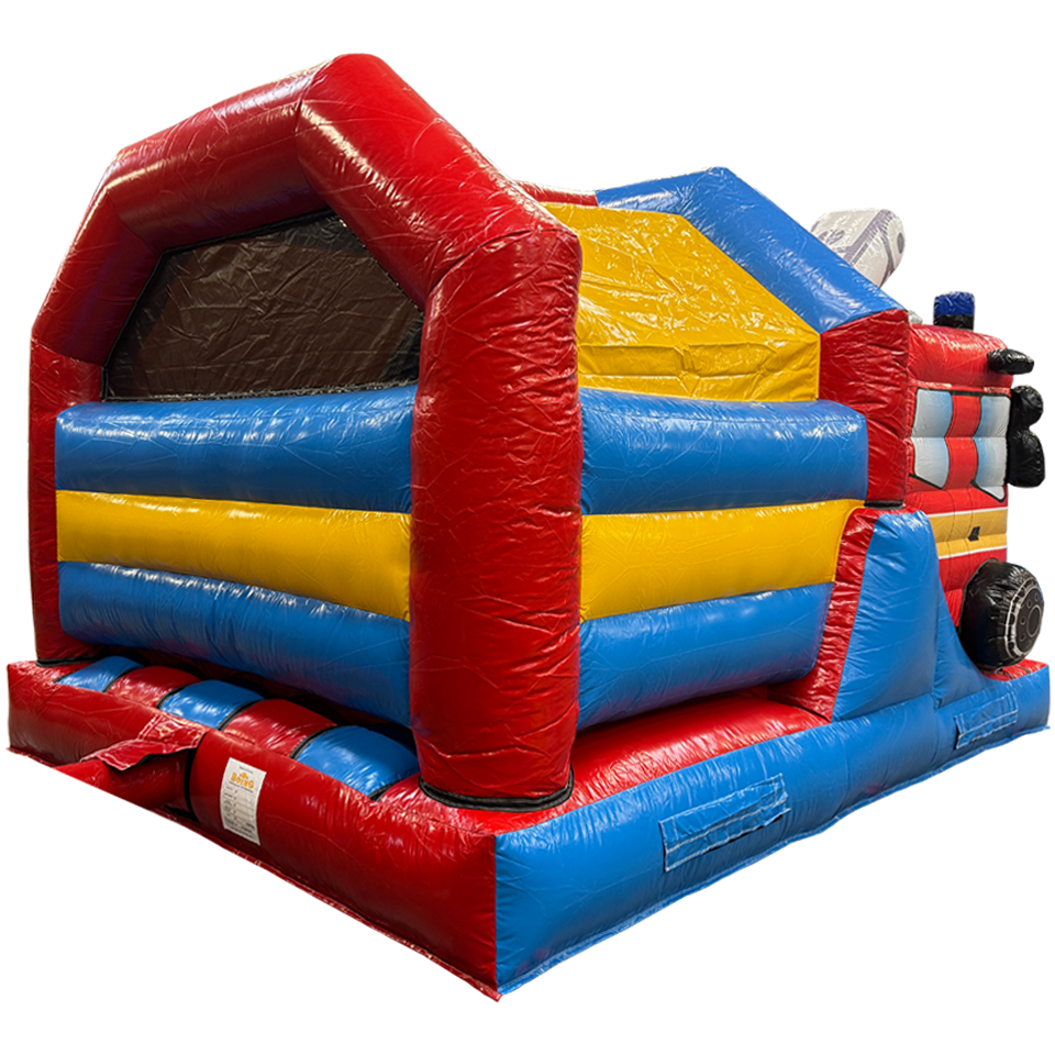 Château Gonflable Camion de Pompiers 3D Mini Combo