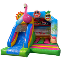 Combo Mini 3D Flamingo springkasteel
